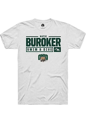 Katie Buroker Ohio Bobcats Rally NIL Stacked Box Short Sleeve T Shirt