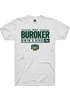Katie Buroker Ohio Bobcats Rally NIL Stacked Box Short Sleeve T Shirt