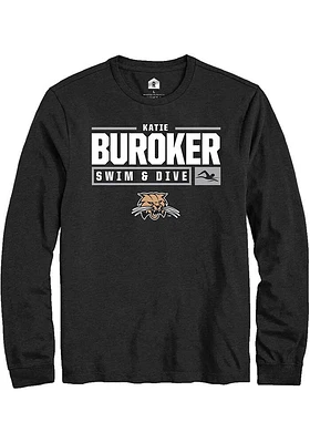 Katie Buroker Ohio Bobcats Rally NIL Stacked Box Long Sleeve T Shirt