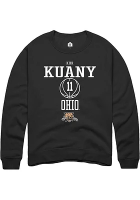 Kiir Kuany Rally Ohio Bobcats Mens NIL Sport Icon Long Sleeve Crew Sweatshirt