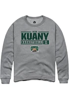 Kiir Kuany  Rally Ohio Bobcats Mens Graphite NIL Stacked Box Long Sleeve Crew Sweatshirt