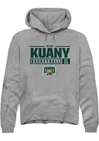 Kiir Kuany  Rally Ohio Bobcats Mens Graphite NIL Stacked Box Long Sleeve Hoodie