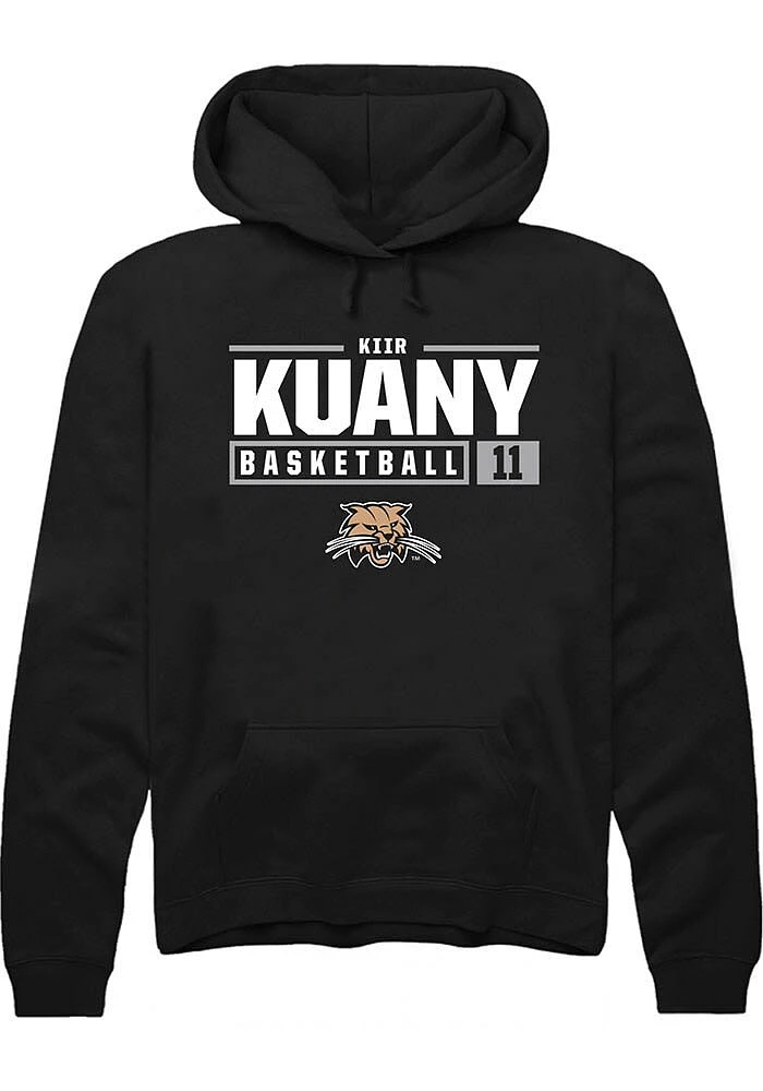 Kiir Kuany Rally Ohio Bobcats Mens NIL Stacked Box Long Sleeve Hoodie