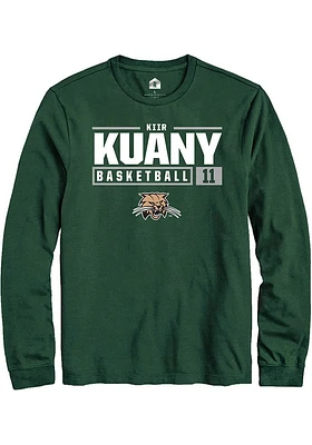 Kiir Kuany Ohio Bobcats Rally NIL Stacked Box Long Sleeve T Shirt