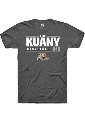 Kiir Kuany Ohio Bobcats Rally NIL Stacked Box Short Sleeve T Shirt