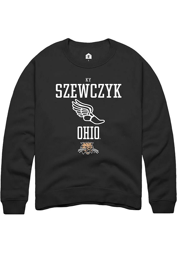 Ky Szewczyk Rally Ohio Bobcats Mens NIL Sport Icon Long Sleeve Crew Sweatshirt