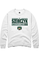 Ky Szewczyk Rally Ohio Bobcats Mens NIL Stacked Box Long Sleeve Crew Sweatshirt
