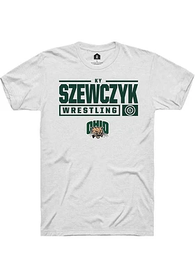Ky Szewczyk Ohio Bobcats Rally NIL Stacked Box Short Sleeve T Shirt