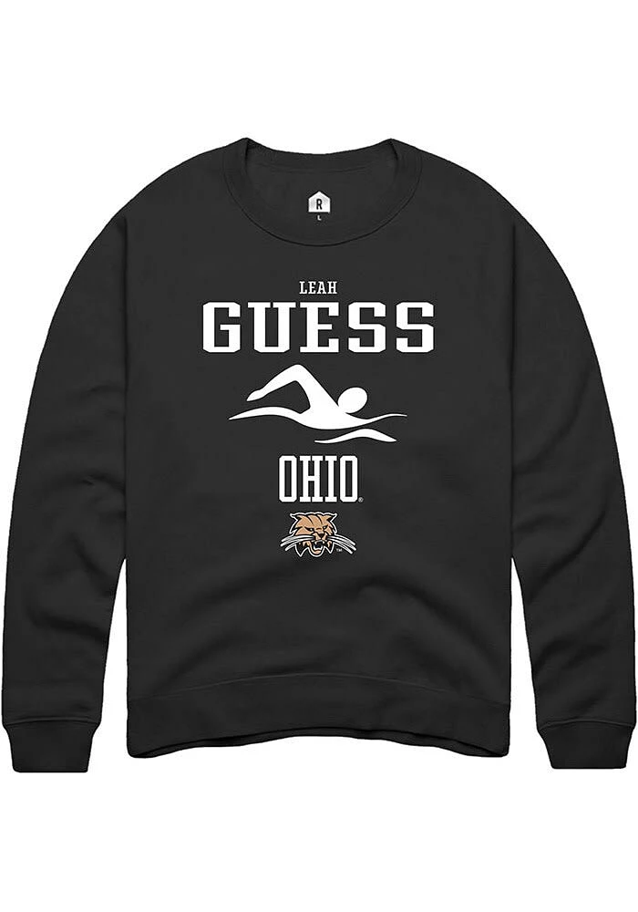 Leah Guess Rally Ohio Bobcats Mens NIL Sport Icon Long Sleeve Crew Sweatshirt