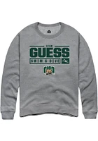 Leah Guess  Rally Ohio Bobcats Mens Graphite NIL Stacked Box Long Sleeve Crew Sweatshirt
