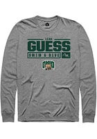 Leah Guess  Ohio Bobcats Graphite Rally NIL Stacked Box Long Sleeve T Shirt