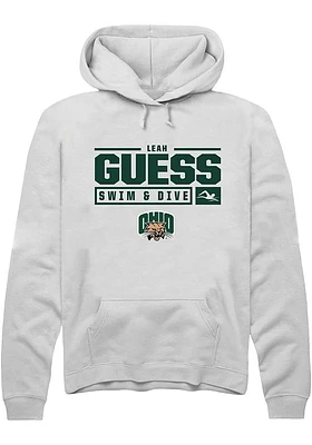 Leah Guess Rally Ohio Bobcats Mens NIL Stacked Box Long Sleeve Hoodie