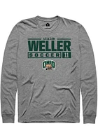 Lillian Weller  Ohio Bobcats Graphite Rally NIL Stacked Box Long Sleeve T Shirt