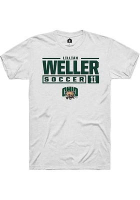 Lillian Weller Ohio Bobcats Rally NIL Stacked Box Short Sleeve T Shirt