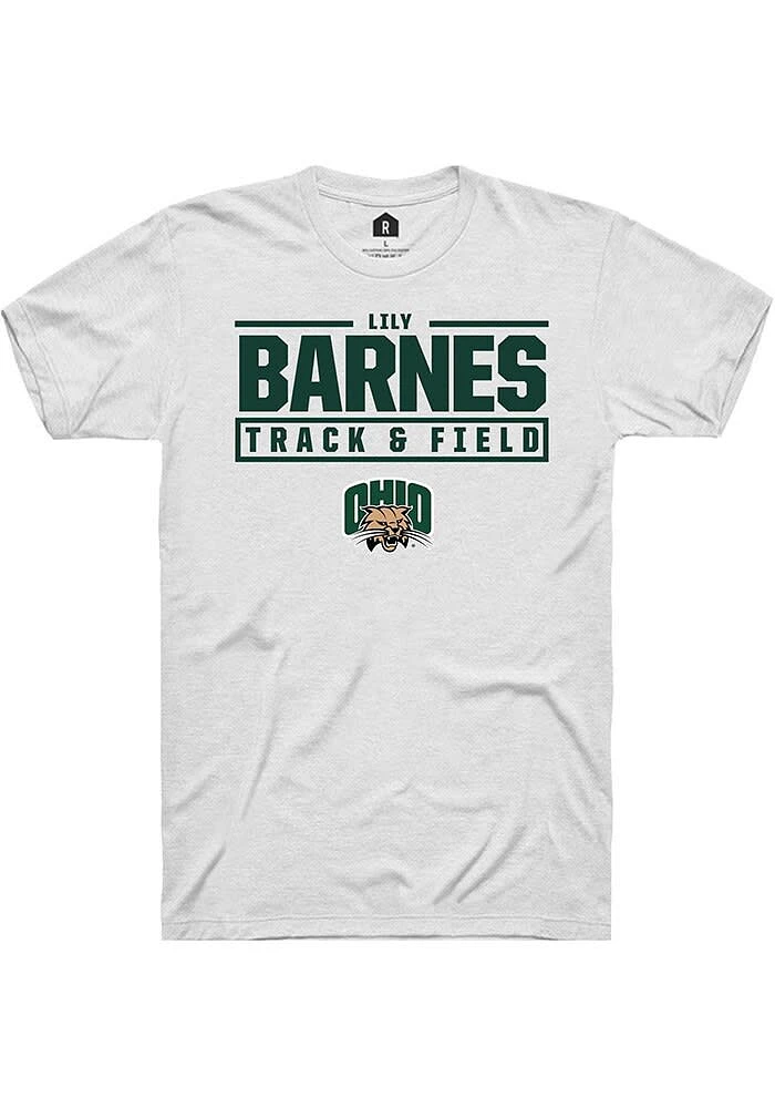 Lily Barnes Ohio Bobcats Rally NIL Stacked Box Short Sleeve T Shirt