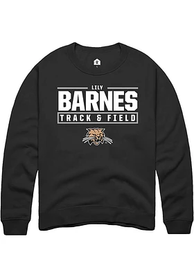 Lily Barnes Rally Ohio Bobcats Mens NIL Stacked Box Long Sleeve Crew Sweatshirt