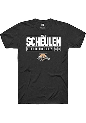 Mia Scheulen Ohio Bobcats Rally NIL Stacked Box Short Sleeve T Shirt