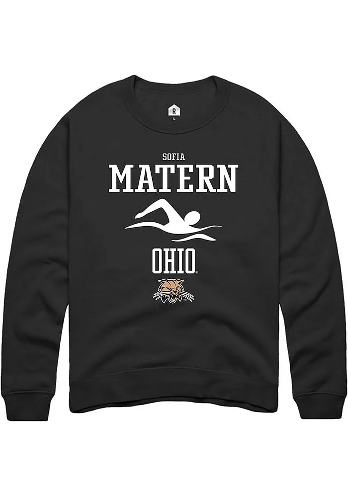 Sofia Matern Rally Ohio Bobcats Mens NIL Sport Icon Long Sleeve Crew Sweatshirt