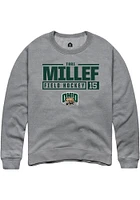 Tori Millef  Rally Ohio Bobcats Mens Graphite NIL Stacked Box Long Sleeve Crew Sweatshirt