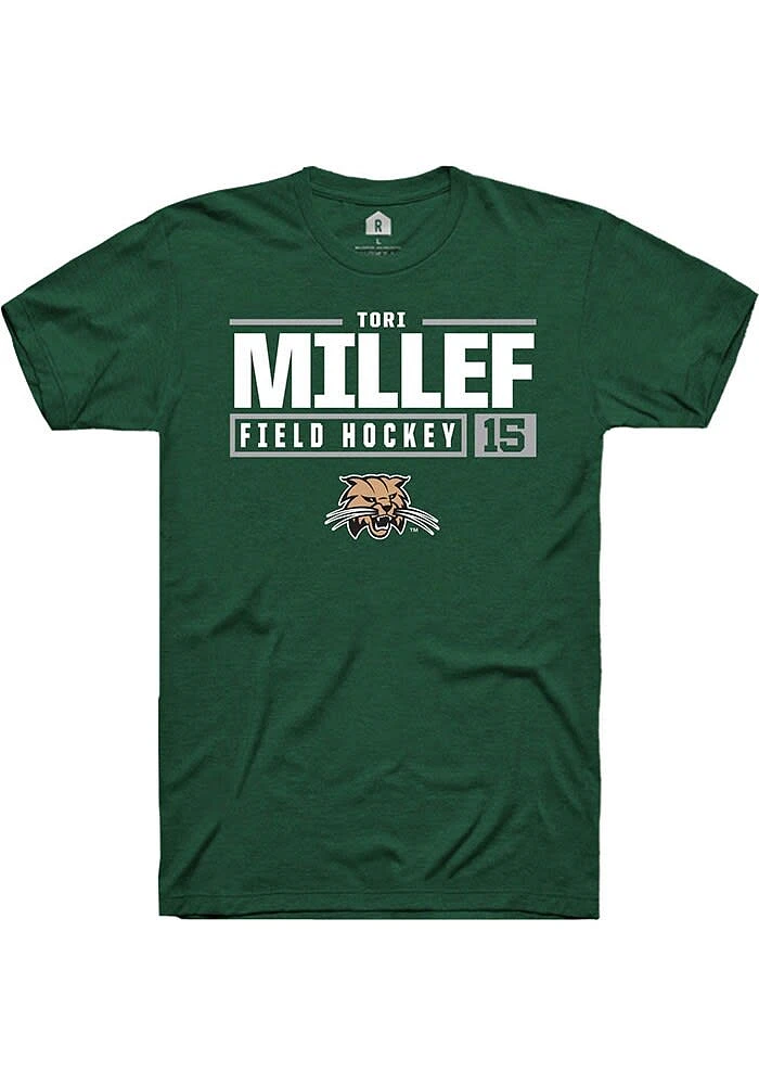 Tori Millef Ohio Bobcats Rally NIL Stacked Box Short Sleeve T Shirt