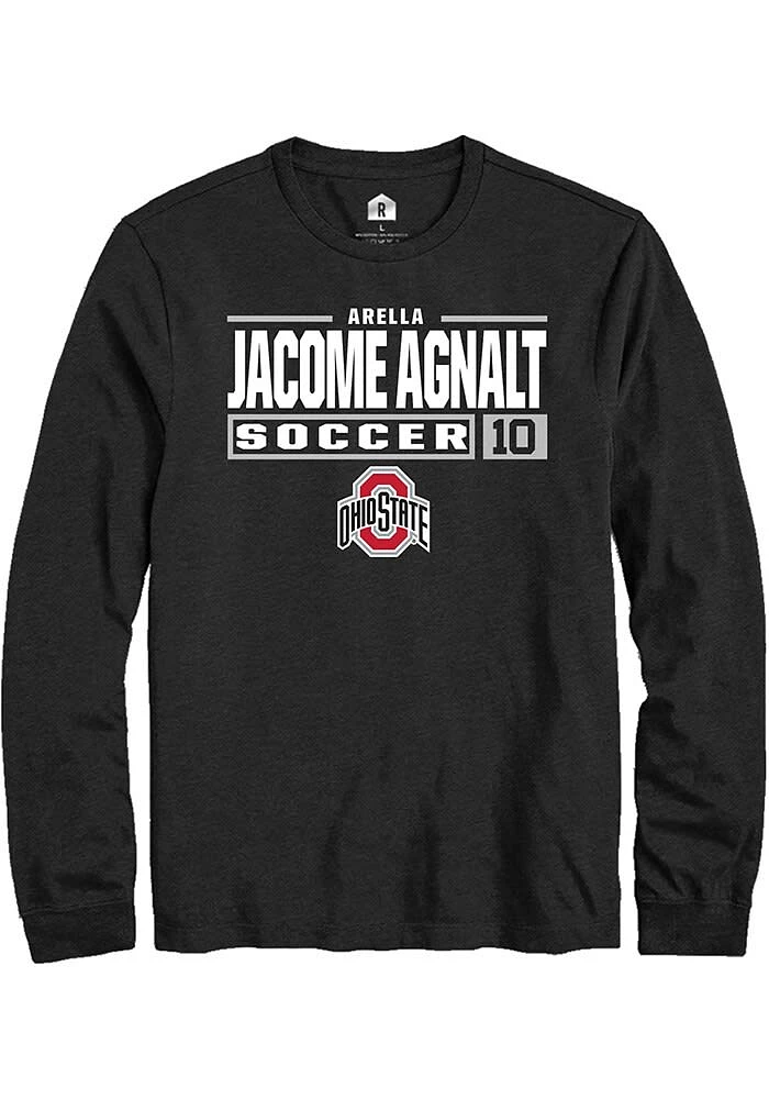 Arella Jacome Agnalt Ohio State Buckeyes Rally NIL Stacked Box Long Sleeve T Shirt