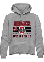 Mira Jungaaker Rally Ohio State Buckeyes Mens NIL Striped Long Sleeve Hoodie