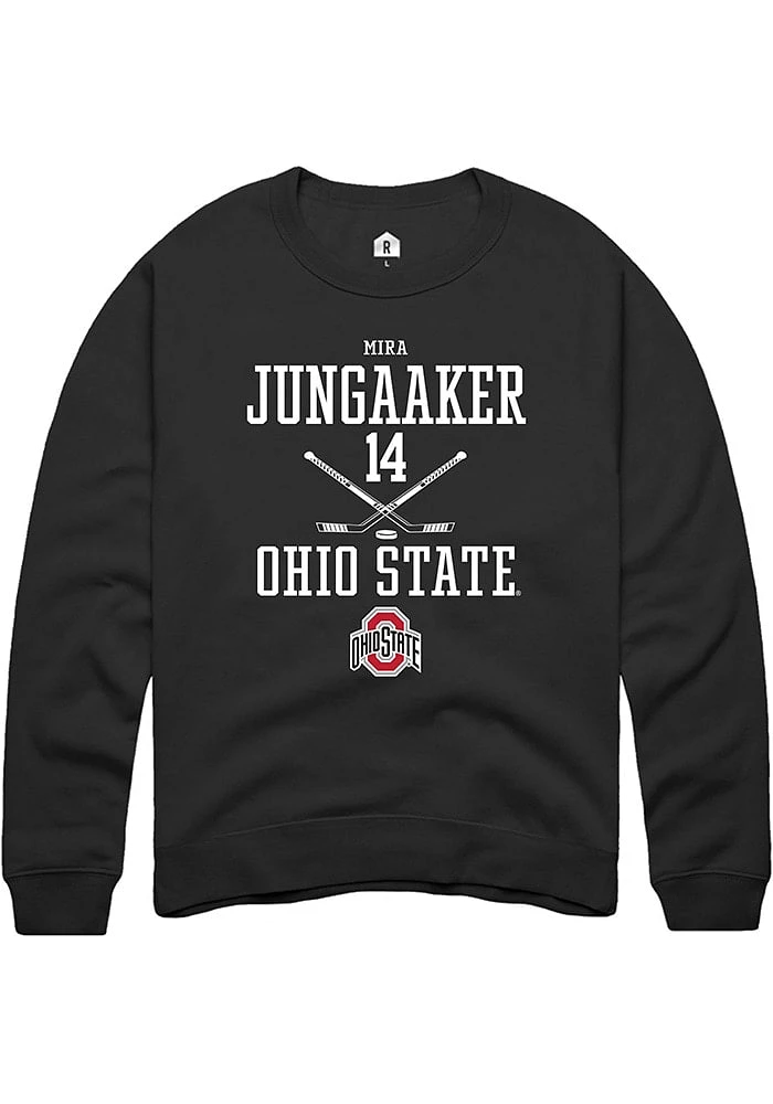 Mira Jungaaker Rally Ohio State Buckeyes Mens NIL Sport Icon Long Sleeve Crew Sweatshirt