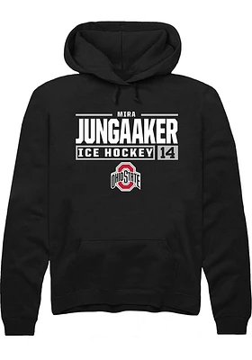 Mira Jungaaker Rally Ohio State Buckeyes Mens NIL Stacked Box Long Sleeve Hoodie