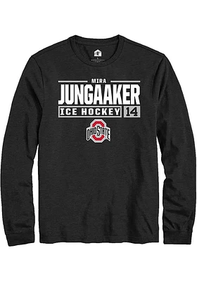 Mira Jungaaker Ohio State Buckeyes Rally NIL Stacked Box Long Sleeve T Shirt