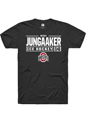 Mira Jungaaker Ohio State Buckeyes Rally NIL Stacked Box Short Sleeve T Shirt