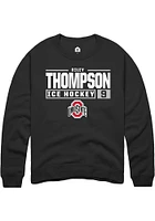 Riley Thompson Rally Ohio State Buckeyes Mens NIL Stacked Box Long Sleeve Crew Sweatshirt
