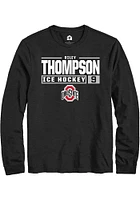 Riley Thompson Ohio State Buckeyes Rally NIL Stacked Box Long Sleeve T Shirt