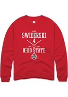 Sara Swiderski Rally Ohio State Buckeyes Mens NIL Sport Icon Long Sleeve Crew Sweatshirt