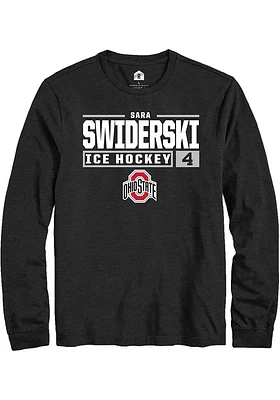 Sara Swiderski Ohio State Buckeyes Rally NIL Stacked Box Long Sleeve T Shirt