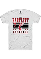 Jared Bartlett  Cincinnati Bearcats White Rally NIL Striped Short Sleeve T Shirt