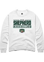 Dylan Shepherd Rally Ohio Bobcats Mens NIL Stacked Box Long Sleeve Crew Sweatshirt