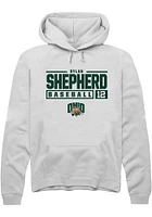 Dylan Shepherd Rally Ohio Bobcats Mens NIL Stacked Box Long Sleeve Hoodie