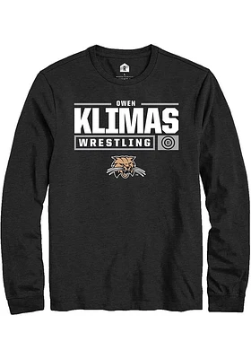 Owen Klimas Ohio Bobcats Rally NIL Stacked Box Long Sleeve T Shirt