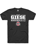Charlie Giese Ohio State Buckeyes Rally NIL Stacked Box Short Sleeve T Shirt