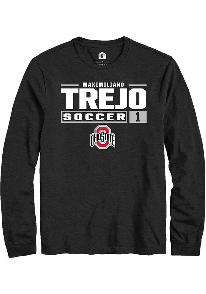 Maximiliano Trejo Ohio State Buckeyes Rally NIL Stacked Box Long Sleeve T Shirt