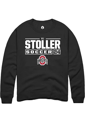 RJ Stoller Rally Ohio State Buckeyes Mens NIL Stacked Box Long Sleeve Crew Sweatshirt