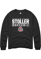 RJ Stoller Rally Ohio State Buckeyes Mens NIL Stacked Box Long Sleeve Crew Sweatshirt