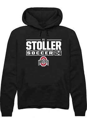 RJ Stoller Rally Ohio State Buckeyes Mens NIL Stacked Box Long Sleeve Hoodie