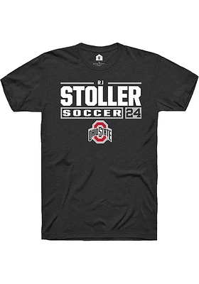 RJ Stoller Ohio State Buckeyes Rally NIL Stacked Box Short Sleeve T Shirt