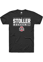 RJ Stoller Ohio State Buckeyes Rally NIL Stacked Box Short Sleeve T Shirt