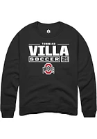 Tommaso Villa Rally Ohio State Buckeyes Mens NIL Stacked Box Long Sleeve Crew Sweatshirt