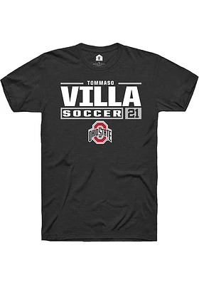 Tommaso Villa Ohio State Buckeyes Rally NIL Stacked Box Short Sleeve T Shirt
