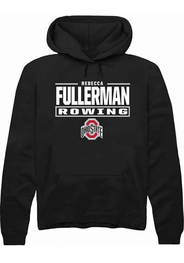 Rebecca Fullerman Rally Ohio State Buckeyes Mens NIL Stacked Box Long Sleeve Hoodie