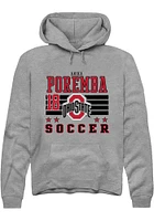 Anika Poremba Rally Ohio State Buckeyes Mens NIL Striped Long Sleeve Hoodie