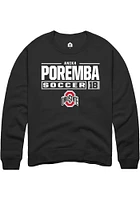 Anika Poremba Rally Ohio State Buckeyes Mens NIL Stacked Box Long Sleeve Crew Sweatshirt